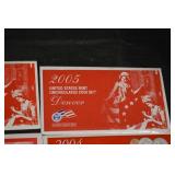 United States Mint Uncirculated Coin Set - Philadelphia & Denver (Assorted Years 2001-2005) Lot Of 13