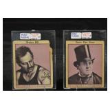 Bruiser Bill (No. 9) & Stove Pipe Steve (No. 17) - Fleer 1935 Cops and Robbers Gum Cards