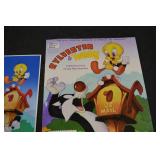 USPS Sylvester & Tweety Commemorative Stamp Poster with Matching Stamp Sheet Set