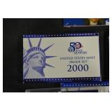 United States Mint Proof Sets & State Quarters (2000-2005) & 2008 Presidential $1