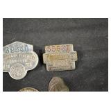 Minnesota Licensed Chauffeur Pins - Vintage 1930s-1950s Set