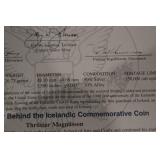 Leif Erikson Millennium Coin Set - US Mint 2000 Silver Dollar & Iceland 1,000 Kronur