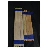 Garden Stakes 24-inch & 18-inch (12 Each) - Wooden Plant Support Stakes