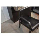 Salon Shampoo Bowl Station - Stainless Sink & Black Chair