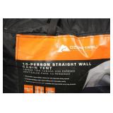 Ozark Trail 10-Person Straight Wall Cabin Tent - 14 x 10 ft Family Camping Tent