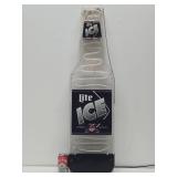 Large Working MILLER LITE ICE Lighted Neon Beer Bottle Sign