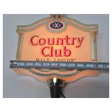 Working Vintage COUNTRY CLUB Malt Liquor Lighted Beer Sign #1