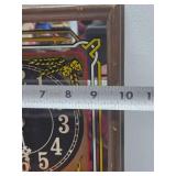 Working Vintage Lighted SCHMIDT Beer Advertising Clock Sign