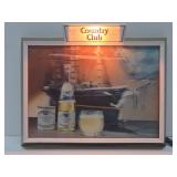 Working Vintage COUNTRY CLUB Malt Liquor Lighted Beer Sign #2
