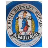 Estate Lot of Vintage Round Metal Advertising Beer Trays