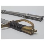 Quality Vintage Replica Stainless Steel Brass & Replica Military Sabre Sword