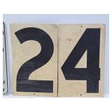 Assorted Advertising Items - License Plate Holder, Keep Out & Orig 1950