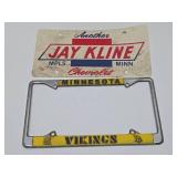 Assorted Advertising Items - License Plate Holder, Keep Out & Orig 1950