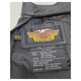 Genuine Leather HARLEY DAVIDSON Motorcycle Chaps - See Photos for Size