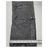 Genuine Leather HARLEY DAVIDSON Motorcycle Chaps - See Photos for Size