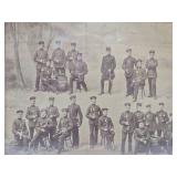 Antique Framed Military Photo #1