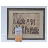 Antique Framed Military Photo #1