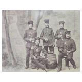Antique Framed Military Photo #1