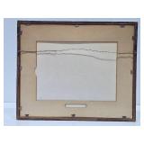 Antique Framed Military Photo #1