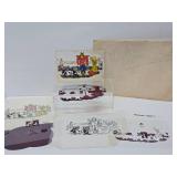 Vintage Pre-Production Artwork for Cartoon, Commercial or Toy Line featuring a Scarecrow
