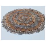 Folk Art Round Feather Display
