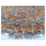 Folk Art Round Feather Display