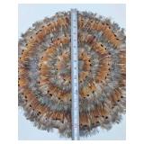 Folk Art Round Feather Display