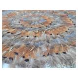 Folk Art Round Feather Display