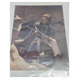 Signed Numbered Native American Print by George Molnar - "The Search"