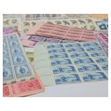 Lot of Unused Uncut Vintage Stamp Sheets