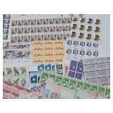 Lot of Unused Uncut Vintage Stamp Sheets