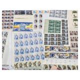 Lot of Unused Uncut Vintage Stamp Sheets