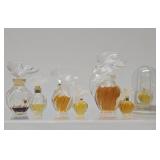 Great Lot of Genuine LALIQUE Glass Perfume Bottles