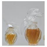 Great Lot of Genuine LALIQUE Glass Perfume Bottles