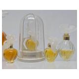 Great Lot of Genuine LALIQUE Glass Perfume Bottles