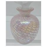 Lovely Vintage Iridescent Perfume Bottle w/Stopper