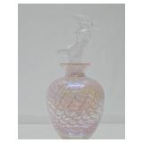 Lovely Vintage Iridescent Perfume Bottle w/Stopper