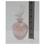 Lovely Vintage Iridescent Perfume Bottle w/Stopper