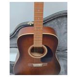 Very Nice Wild Cherry Acoustic Guitar by Art & Lutherie - Made in Canada