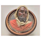 Wonderful Large Heavy Antique Three Dimensional Wall Bust Sculpture of a Man