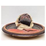 Wonderful Large Heavy Antique Three Dimensional Wall Bust Sculpture of a Man