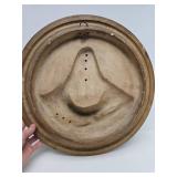 Wonderful Large Heavy Antique Three Dimensional Wall Bust Sculpture of a Man
