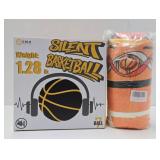 Brand New Size 7 Silent Basketball & Basketball Blanket