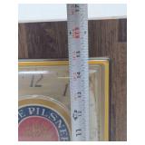 Very Cool Vintage MILLER LITE Lighted Advertising Beer Clock/Sign