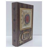 Very Cool Vintage MILLER LITE Lighted Advertising Beer Clock/Sign