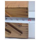 Quality Dovetailed Wood Expandable Sewing Box w/Supplies