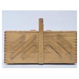 Quality Dovetailed Wood Expandable Sewing Box w/Supplies