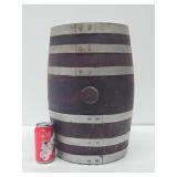 Antique Smaller Size Iron Strapped Liquor or Beer Keg