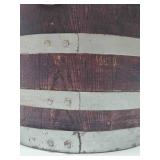 Antique Smaller Size Iron Strapped Liquor or Beer Keg