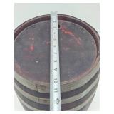 Antique Smaller Size Iron Strapped Liquor or Beer Keg